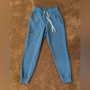 FIGS Zamora high waisted jogger, size small Capri Blue